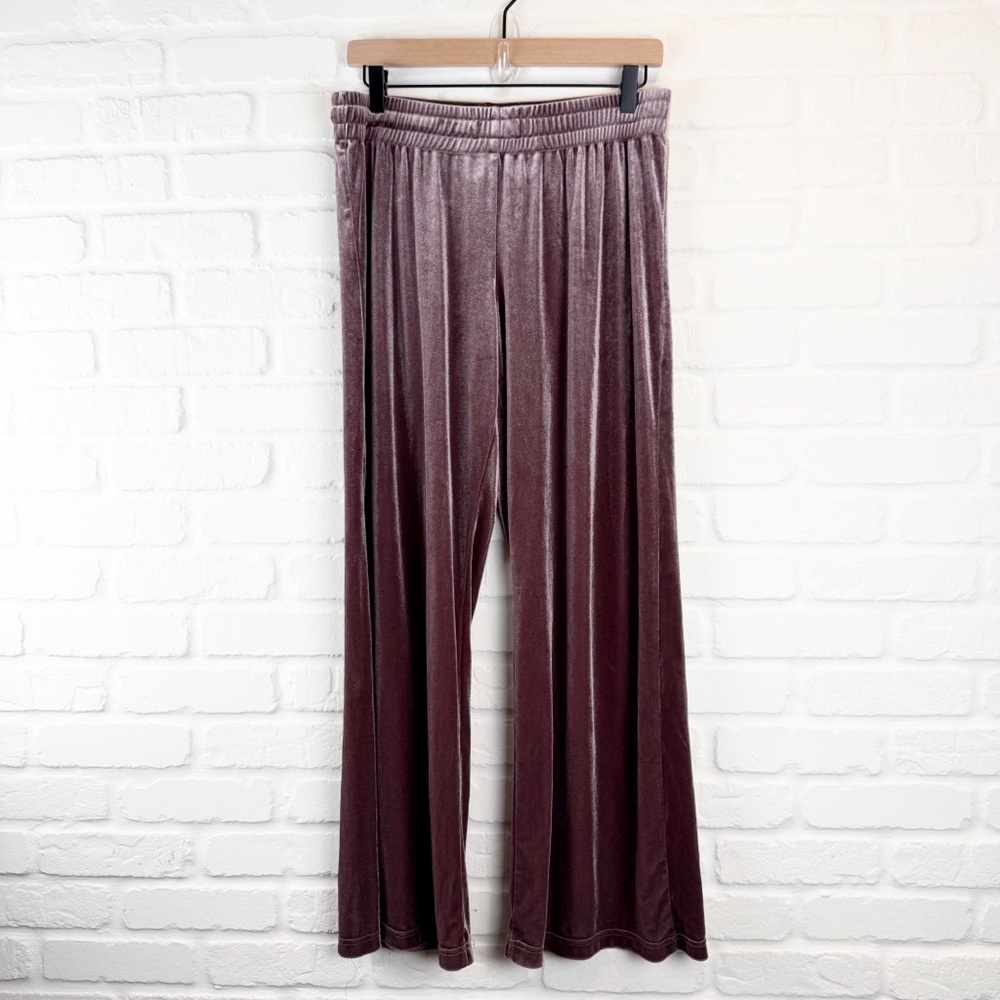 gilligan & omalley velour lounge pants dusty purple Medium
